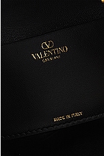 Valentino Garavani V Logo Gate Small Hobo Bag in Nero, view 7, click to view large image.