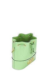 Valentino Garavani V Logo Signature Pouch in Ice Mint, view 5, click to view large image.