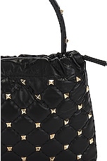 Valentino Garavani Rockstud Spike Pouch in Nero, view 8, click to view large image.