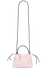 Valentino Garavani Rockstud Spike Pouch in Rose Quartz, view 1, click to view large image.