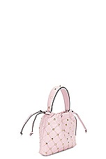 Valentino Garavani Rockstud Spike Pouch in Rose Quartz, view 5, click to view large image.
