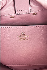 Valentino Garavani Rockstud Spike Pouch in Rose Quartz, view 7, click to view large image.