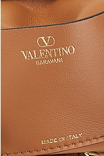 Valentino Garavani V Logo Gate Small Hobo Bag in Almond Beige, view 7, click to view large image.