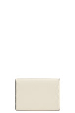 Valentino Garavani V Logo Card Case in Ivory, view 2, click to view large image.