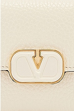 Valentino Garavani V Logo Card Case in Ivory, view 6, click to view large image.