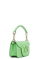 Valentino Garavani Loco Small Shoulder Bag in Ice Mint, view 4, click to view large image.