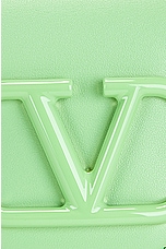 Valentino Garavani Loco Small Shoulder Bag in Ice Mint, view 8, click to view large image.