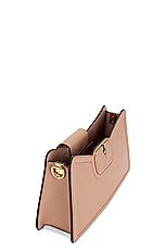 Valentino Garavani V Logo Shoulder Bag in Rose Cannelle, view 5, click to view large image.