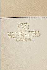 Valentino Garavani V Logo Gate Small Hobo Bag in Ivory, view 7, click to view large image.