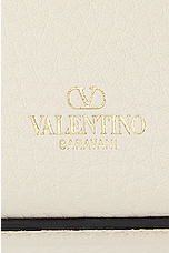 Valentino Garavani V Logo Gate Small Hobo Bag in Ivory, view 8, click to view large image.
