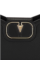 Valentino Garavani V Logo Shoulder Bag in Nero, view 8, click to view large image.