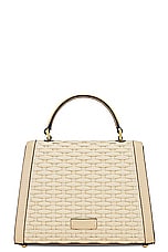 Valentino Garavani V Sling Small Top Handle Bag in Naturale & Sahara Beige, view 4, click to view large image.
