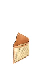 Valentino Garavani Rockstud Large Flat Pouch in Naturale & Almond Beige, view 5, click to view large image.