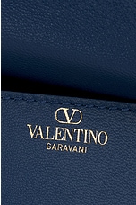Valentino Garavani All Time Shoulder Bag in Denim & Avio, view 6, click to view large image.