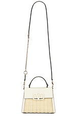 Valentino Garavani V Sling Small Top Handle Bag in Naturale & Ivory, view 1, click to view large image.