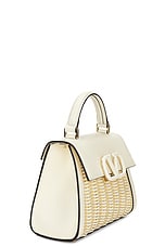 Valentino Garavani V Sling Small Top Handle Bag in Naturale & Ivory, view 5, click to view large image.