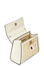 Valentino Garavani V Sling Small Top Handle Bag in Naturale & Ivory, view 6, click to view large image.