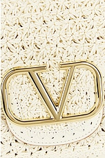 Valentino Garavani Alltime Loco Shoulder Bag in Ivory, view 8, click to view large image.
