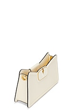 Valentino Garavani V Logo Shoulder Bag in Ivory, view 6, click to view large image.