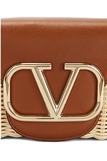 Valentino Garavani Loco Shoulder Bag in Naturale & Selleria, view 7, click to view large image.