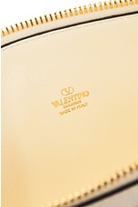 Valentino Garavani V Logo Signature Mini Bag in Ivory, view 6, click to view large image.