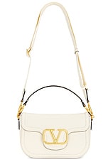 Valentino Garavani All Time Shoulder Bag in Ivory, view 1, click to view large image.