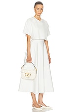 Valentino Garavani All Time Shoulder Bag in Ivory, view 2, click to view large image.