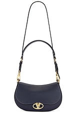 Valentino Garavani Logo 2 Shoulder Bag in Marine, view 1, click to view large image.