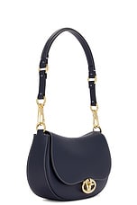 Valentino Garavani Logo 2 Shoulder Bag in Marine, view 5, click to view large image.