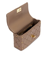 Valentino Garavani Rockstud Spike Small Shoulder Bag in Clay, view 5, click to view large image.