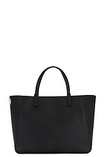 Valentino Garavani V Logo Side Tote in Nero, view 1, click to view large image.