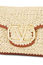 Valentino Garavani All Time Shoulder Bag in Naturale & Selleria, view 7, click to view large image.