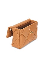 Valentino Garavani Roman Stud Shoulder Bag in Almond Beige, view 4, click to view large image.