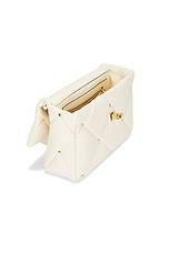 Valentino Garavani Roman Stud Shoulder Bag in Ivory, view 4, click to view large image.