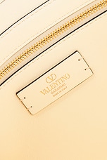 Valentino Garavani Roman Stud Shoulder Bag in Ivory, view 6, click to view large image.