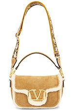 Valentino Garavani Suede Alltime Apres L'hiver Shoulder Bag in