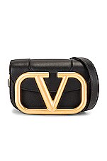 Valentino Garavani Small Supervee Shoulder Bag in Nero, view 1, click to view large image.