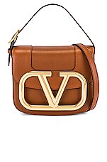 Beige Supervee Crossbody Bag