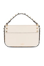 Valentino Garavani Valentino Garavani Garavani Rockstud Pouch in Light Ivory, view 3, click to view large image.