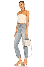 Valentino Garavani Rockstud Pouch in Light Ivory, view 2, click to view large image.