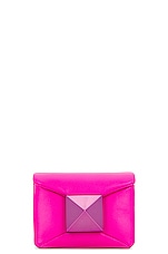 Valentino Garavani One Stud Micro Shoulder Bag in Pink, view 1, click to view large image.