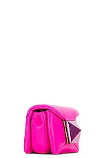 Valentino Garavani One Stud Micro Shoulder Bag in Pink, view 4, click to view large image.