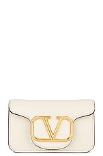 Loco Micro Leather Shoulder Bag in Purple - Valentino Garavani