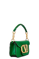 Valentino Garavani Small Loco Shoulder Bag in Gea Green, view 5, click to view large image.