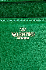 Valentino Garavani Small Loco Shoulder Bag in Gea Green, view 7, click to view large image.