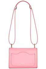 Valentino Garavani Small V Logo Type Shoulder Bag in Candy Rose, view 3, click to view large image.