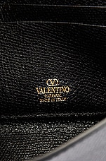 Valentino Garavani V Logo Signature Pouch in Nero, view 6, click to view large image.