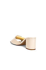 Valentino Garavani One Stud Mules in Light Ivory, view 3, click to view large image.