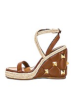 Valentino Garavani Espadrille Wedge Sandal in Selleria, view 5, click to view large image.