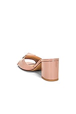 Valentino Garavani One Stud Slide in Rose Cannelle, view 3, click to view large image.